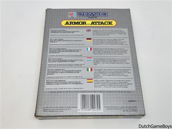Grote foto vectrex mb armor..attack boxed spelcomputers games overige merken