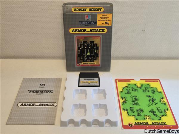 Grote foto vectrex mb armor..attack boxed spelcomputers games overige merken