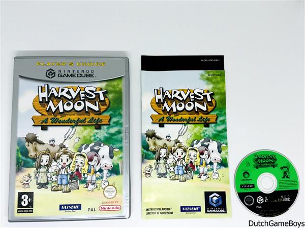 Grote foto nintendo gamecube harvest moon a wonderful life player choice eur spelcomputers games overige nintendo games