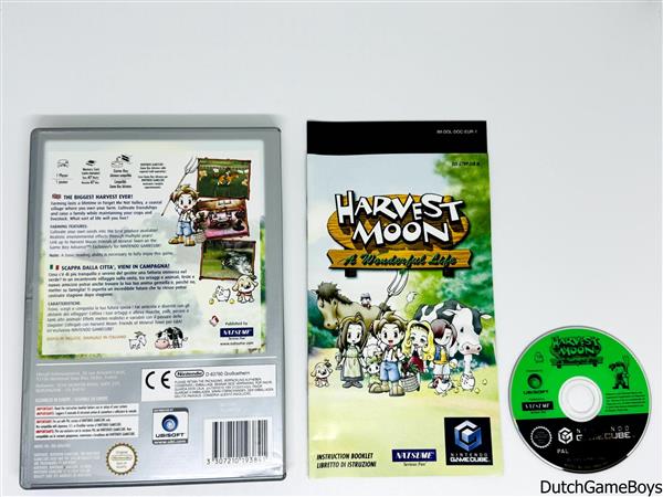 Grote foto nintendo gamecube harvest moon a wonderful life player choice eur spelcomputers games overige nintendo games