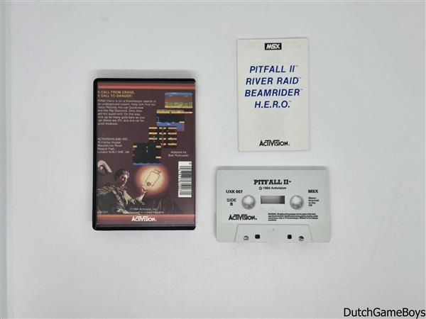 Grote foto msx pitfall ii lost cavern tape spelcomputers games overige games