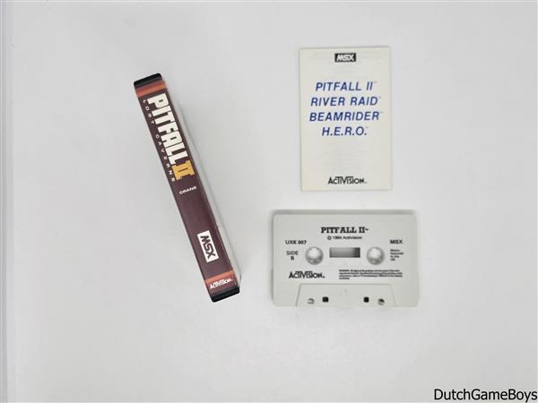 Grote foto msx pitfall ii lost cavern tape spelcomputers games overige games