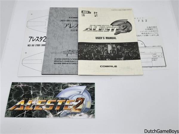 Grote foto msx aleste 2 disk spelcomputers games overige games
