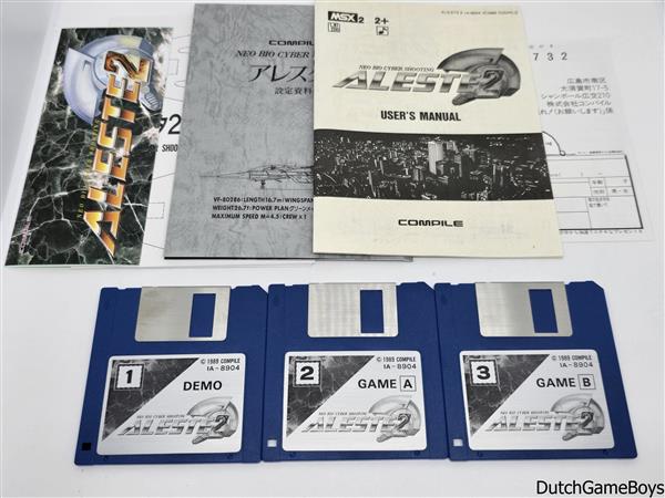Grote foto msx aleste 2 disk spelcomputers games overige games