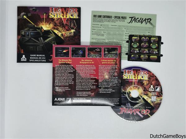 Grote foto atari jaguar cd hover strike big box spelcomputers games overige games