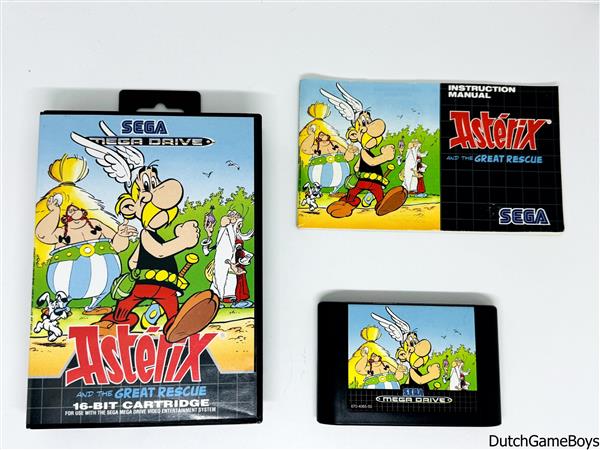 Grote foto sega mega drive asterix and the great rescue spelcomputers games overige games