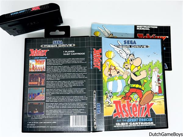 Grote foto sega mega drive asterix and the great rescue spelcomputers games overige games