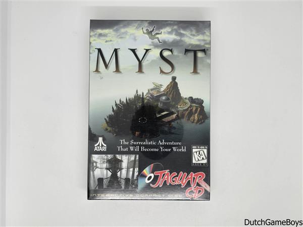 Grote foto atari jaguar cd myst big box new sealed spelcomputers games overige games