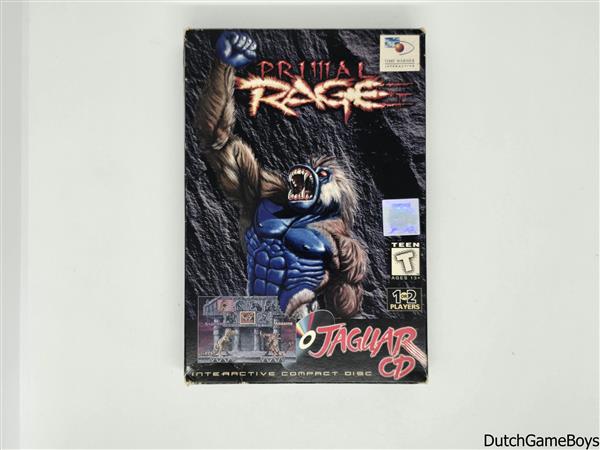 Grote foto atari jaguar cd primal rage big box spelcomputers games overige games