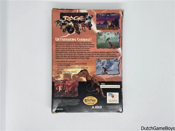 Grote foto atari jaguar cd primal rage big box spelcomputers games overige games