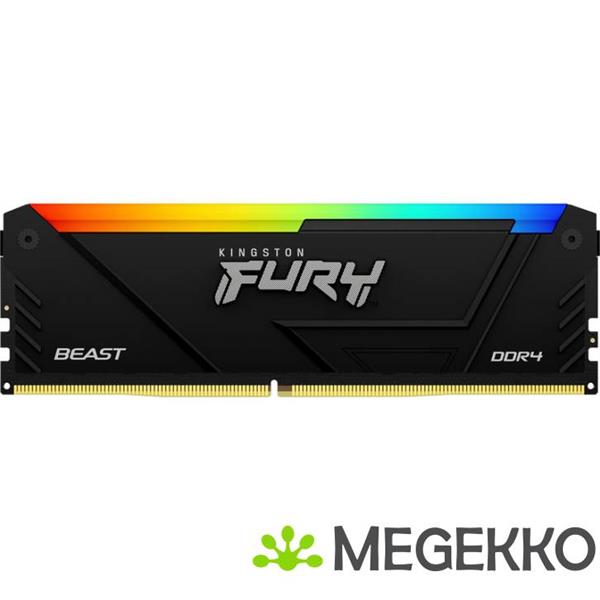Grote foto kingston ddr4 fury beast rgb 1x8gb 3200 computers en software harde schijven