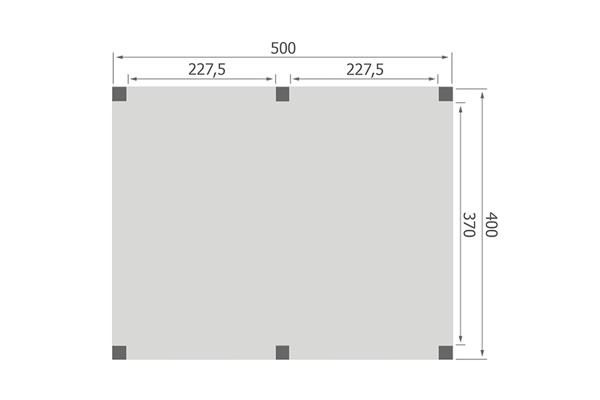 Grote foto overkapping base serie 1 douglas 500 x 400 cm tuin en terras tuinhuisjes en blokhutten