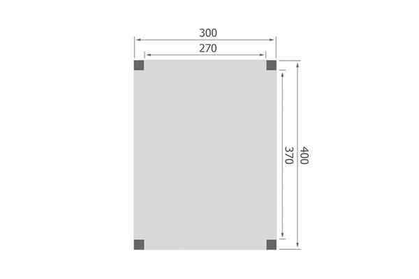 Grote foto overkapping base serie 1 douglas 300 x 400 cm tuin en terras tuinhuisjes en blokhutten