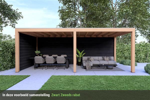Grote foto overkapping base serie 2 douglas 500 x 400 cm tuin en terras tuinhuisjes en blokhutten