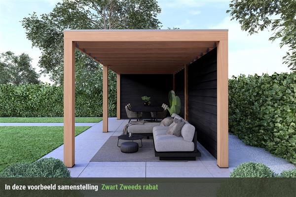 Grote foto overkapping base serie 2 douglas 500 x 400 cm tuin en terras tuinhuisjes en blokhutten
