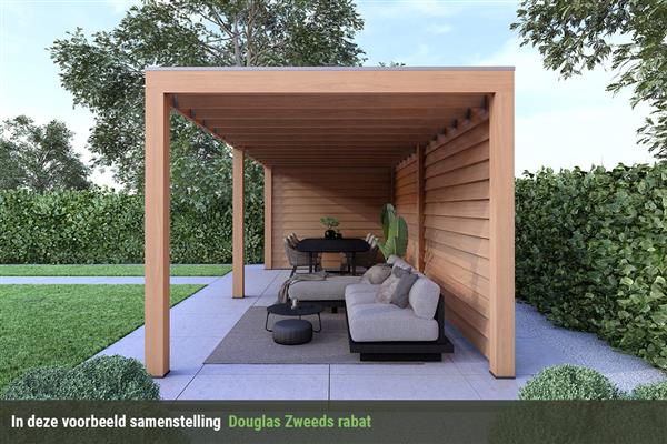 Grote foto overkapping base serie 2 douglas 500 x 400 cm tuin en terras tuinhuisjes en blokhutten