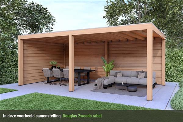 Grote foto overkapping base serie 2 douglas 500 x 400 cm tuin en terras tuinhuisjes en blokhutten