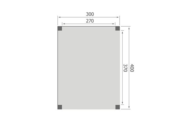 Grote foto overkapping base serie 2 douglas 300 x 400 cm tuin en terras tuinhuisjes en blokhutten