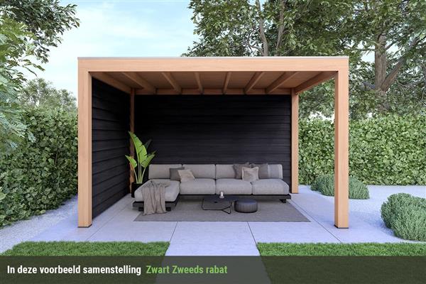 Grote foto overkapping base serie 2 douglas 400 x 300 cm tuin en terras tuinhuisjes en blokhutten