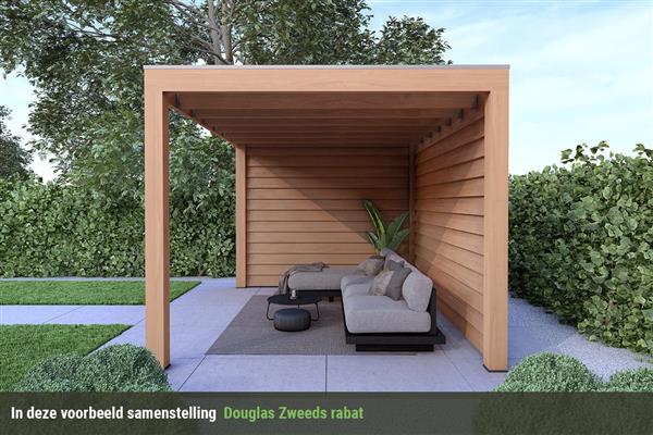 Grote foto overkapping base serie 2 douglas 400 x 300 cm tuin en terras tuinhuisjes en blokhutten