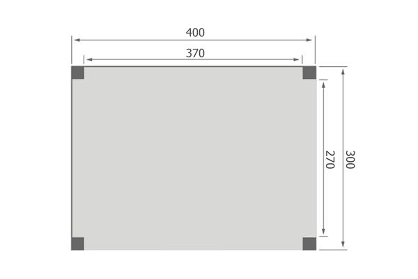 Grote foto overkapping base serie 2 douglas 400 x 300 cm tuin en terras tuinhuisjes en blokhutten