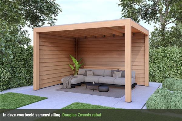 Grote foto overkapping base serie 2 douglas 400 x 300 cm tuin en terras tuinhuisjes en blokhutten