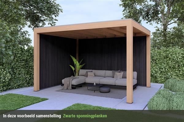 Grote foto overkapping base serie 2 douglas 400 x 300 cm tuin en terras tuinhuisjes en blokhutten