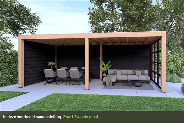 Grote foto overkapping base serie 3 douglas 600 x 400 cm tuin en terras tuinhuisjes en blokhutten