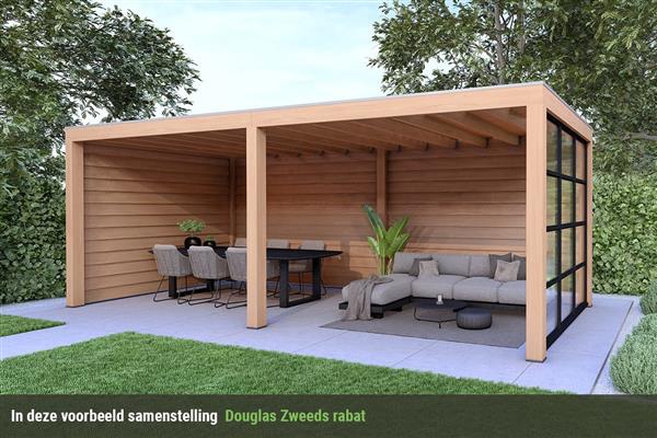 Grote foto overkapping base serie 3 douglas 600 x 400 cm tuin en terras tuinhuisjes en blokhutten