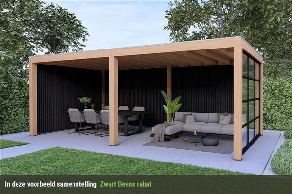 Grote foto overkapping base serie 3 douglas 600 x 400 cm tuin en terras tuinhuisjes en blokhutten