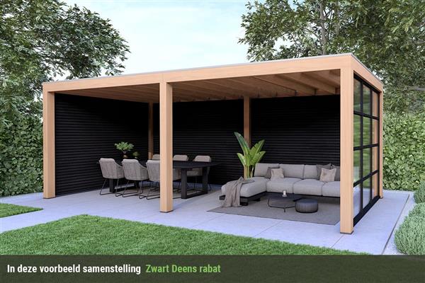 Grote foto overkapping base serie 3 douglas 600 x 400 cm tuin en terras tuinhuisjes en blokhutten