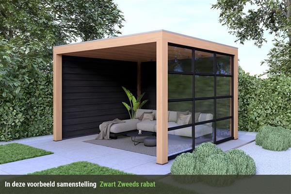 Grote foto overkapping base serie 3 douglas 400 x 300 cm tuin en terras tuinhuisjes en blokhutten