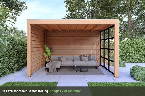 Grote foto overkapping base serie 3 douglas 400 x 300 cm tuin en terras tuinhuisjes en blokhutten