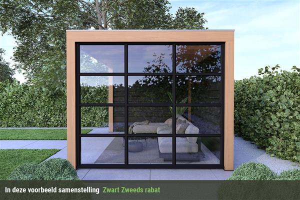 Grote foto overkapping base serie 3 douglas 400 x 300 cm tuin en terras tuinhuisjes en blokhutten