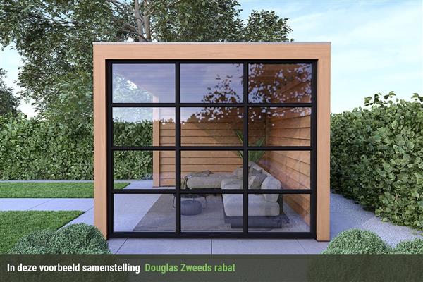 Grote foto overkapping base serie 3 douglas 400 x 300 cm tuin en terras tuinhuisjes en blokhutten