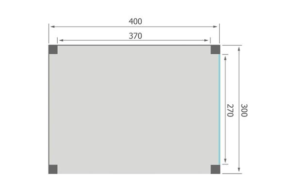 Grote foto overkapping base serie 3 douglas 400 x 300 cm tuin en terras tuinhuisjes en blokhutten