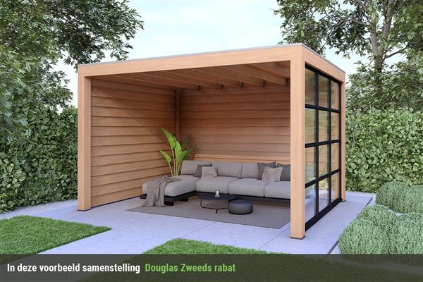 Grote foto overkapping base serie 3 douglas 400 x 300 cm tuin en terras tuinhuisjes en blokhutten