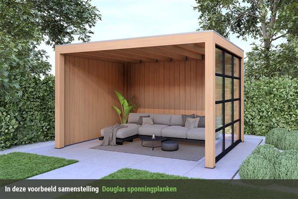 Grote foto overkapping base serie 3 douglas 400 x 300 cm tuin en terras tuinhuisjes en blokhutten