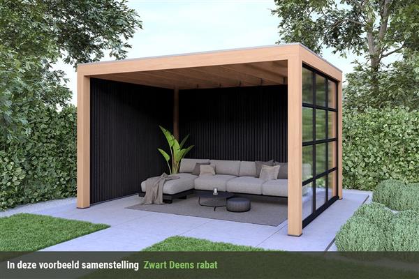 Grote foto overkapping base serie 3 douglas 400 x 300 cm tuin en terras tuinhuisjes en blokhutten