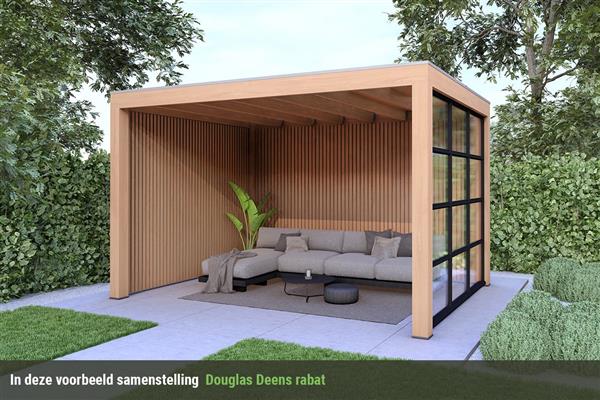 Grote foto overkapping base serie 3 douglas 400 x 300 cm tuin en terras tuinhuisjes en blokhutten