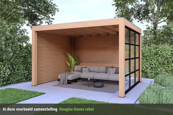 Grote foto overkapping base serie 3 douglas 400 x 300 cm tuin en terras tuinhuisjes en blokhutten