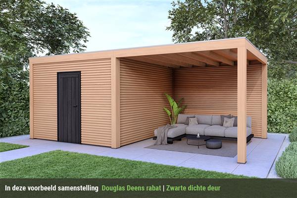 Grote foto overkapping base serie 4 douglas 800 x 400 cm tuin en terras tuinhuisjes en blokhutten