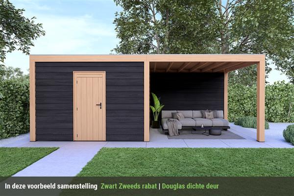 Grote foto overkapping base serie 4 douglas 800 x 400 cm tuin en terras tuinhuisjes en blokhutten