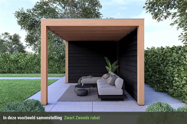 Grote foto overkapping base serie 4 douglas 800 x 400 cm tuin en terras tuinhuisjes en blokhutten