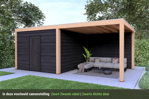 Grote foto overkapping base serie 4 douglas 800 x 400 cm tuin en terras tuinhuisjes en blokhutten