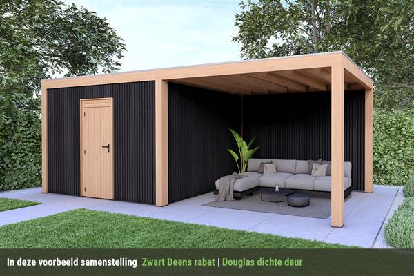 Grote foto overkapping base serie 4 douglas 800 x 400 cm tuin en terras tuinhuisjes en blokhutten