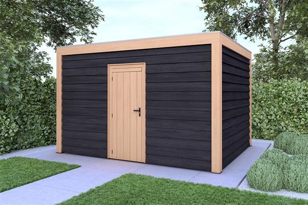 Grote foto overkapping base serie 4 douglas 300 x 300 cm tuin en terras tuinhuisjes en blokhutten