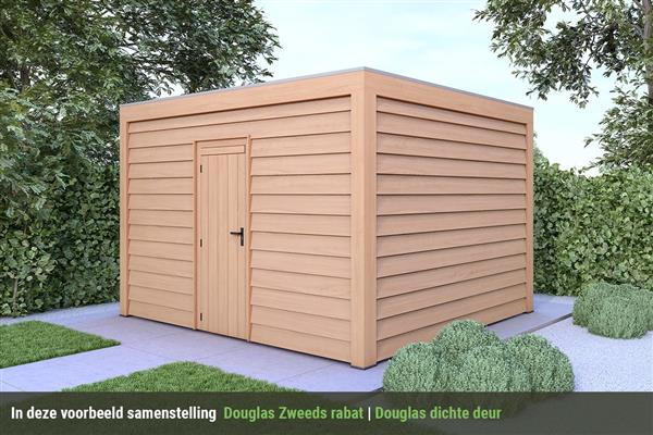Grote foto overkapping base serie 4 douglas 300 x 300 cm tuin en terras tuinhuisjes en blokhutten