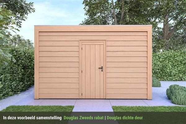 Grote foto overkapping base serie 4 douglas 300 x 300 cm tuin en terras tuinhuisjes en blokhutten