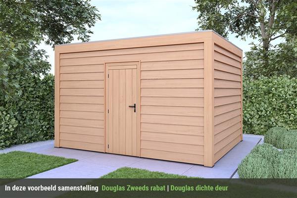 Grote foto overkapping base serie 4 douglas 300 x 300 cm tuin en terras tuinhuisjes en blokhutten